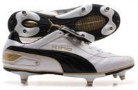 King Finale SG Football Boots White/Black/Gold